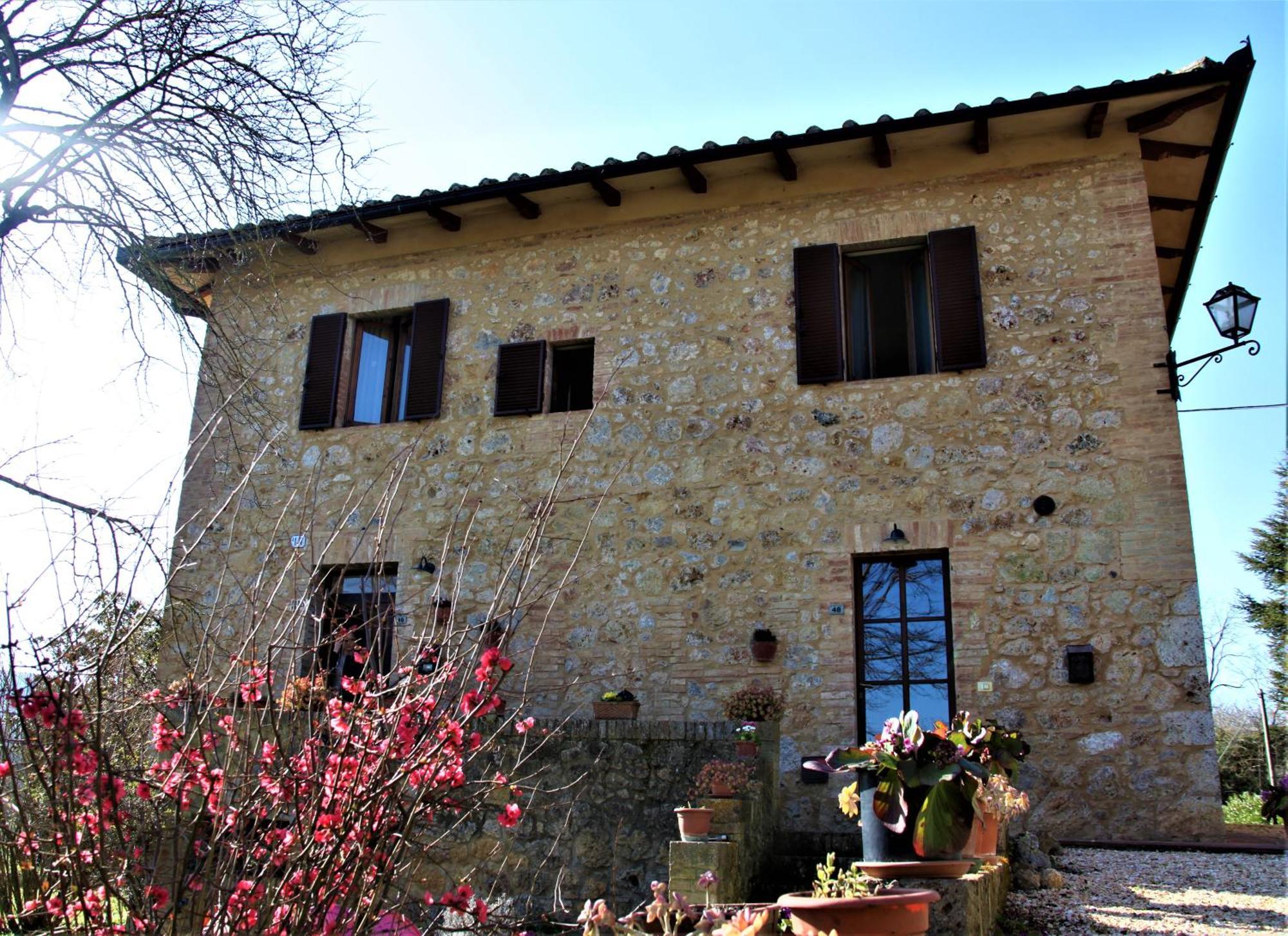 Claudia Vacanza Toscana - Appartamento Melograno -10 Min Da Siena 索维奇勒 客房 照片